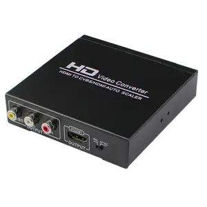 HDMI to HDMI 720P / 1080P HD Video Converter SCART to HDMI Adapter Switch with PAL/ NTSC Video Scaler,Audio 3.5mm Coaxial Output