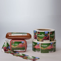 Étiquette autocollante personnalisée avec taille et forme personnalisables, forte adhérence pour l'emballage alimentaire