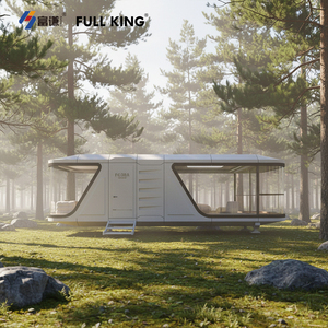 Casa Prefabricada Personalizada Tipo Cápsula Espacial, Ecológica, Móvil e Inteligente, Diseño Moderno de Aluminio, para Alojamiento, Oficina o <span class=keywords><strong>B</strong></span>&<span class=keywords><strong>B</strong></span> - Product Image 3