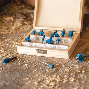 Silverline 1/4 "TCT Router Bit Set 12pce 1/4" - Product Image 3