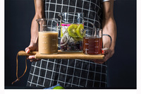 Verre à mesurer en verre à haute teneur en borosilicate verre de cuisson domestique avec tasse à mesurer graduée