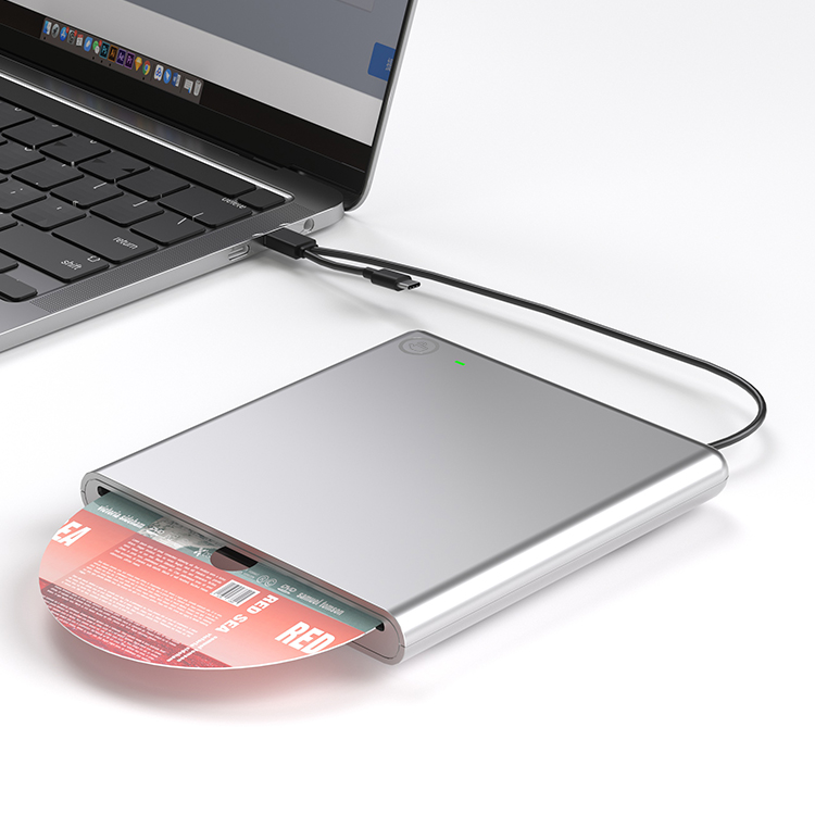 Slot Type USB External Optical Drive CD DVD Burner Laptop Desktop Computer Universal