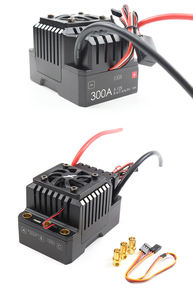 ESC sans balais étanche haute puissance 300A 5-12S avec boîtier en plastique pour voitures RC, bateaux robustes et systèmes de chars robotiques - Product Image 4