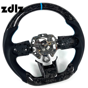 Volante de fibra de carbono forjado con cuero perforado personalizado para BMW <span class=keywords><strong>Mini</strong></span> <span class=keywords><strong>Cooper</strong></span> S R55 R56 R58 R59 R60 F55 F56, interior de coche - Product Image 2