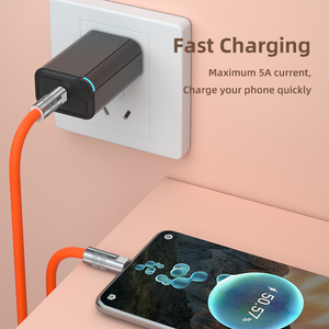 Precio de fábrica PD 100W USB C a C Cable de carga 1M 2M Cable de carga rápida Cable de datos tipo C de silicona líquida - Product Image 2