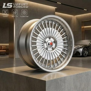 Jantes forgées multi-rayons polies argentées résistantes à la chaleur de 22 à 26 pouces pour SUV et camions de luxe du Moyen-Orient et d'Amérique du Nord - Product Image 1