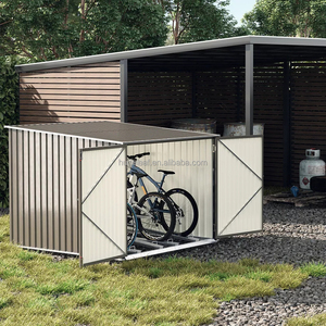 <span class=keywords><strong>Abri</strong></span> de jardin pour vélos en acier galvanisé, écologique, résistant aux rongeurs, imperméable, verrouillable, avec 4 supports pour vélos - Product Image 1