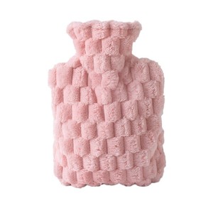 Sac de bain de souffleuse d'eau chaude en peluche douce brodé avec logo personnalisé, sans remplissage, pour soulager les douleurs hivernales - Product Image 2