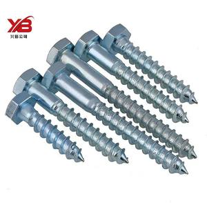 Tornillos de madera galvanizados de acero al carbono directos de fábrica Rosca de doble <span class=keywords><strong>curso</strong></span> Alta resistencia a la extracción para estructura de madera pesada - Product Image 2