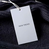 MH-132 Coudre 0n Personnalisé Pas Cher Prix De Luxe Bijoux Marque 5*9cm Papier Hangtags pour Vêtements Propre Logo