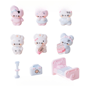 KI zhuojing Ornements paysagers, Figurine d'ours médical mignonne DIY, pour scènes miniatures et aménagement paysager, miniatures ultra-petites - Product Image 5