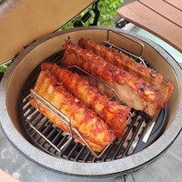 Fabricant chinois Accessoires de camping en plein air personnalisés pour barbecue Grille de cuisson en fonte robuste de 18 pouces Grilles chauffantes