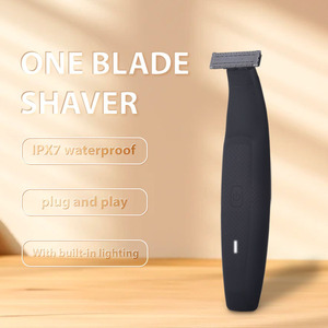 Portable sans fil Rechargeable une lame <span class=keywords><strong>rasoir</strong></span> Kit <span class=keywords><strong>corps</strong></span> tondeuse étanche professionnel électrique <span class=keywords><strong>barbe</strong></span> <span class=keywords><strong>rasoir</strong></span> pour hommes - Product Image 2