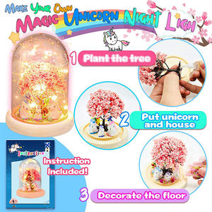 <strong>Magical</strong> Mini Plant Garden in a Jar DIY Light up Unicorn Terrarium <strong>Kit</strong> for Kids with LED <strong>Mushroom</strong> Lights - Product Image 3