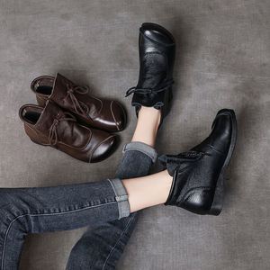 Retro Style Western Square Toe Square Heel Soft PU Ladies' Midi Ankle <b>Boots</b> with Soft Soles Summer - Product Image 6