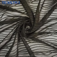 Tissu en maille tulle jacquard imprimé 100 % polyester recyclé, extensible et léger, pour vêtements féminins, robes, rideaux et sacs – Vente en gros personnalisée