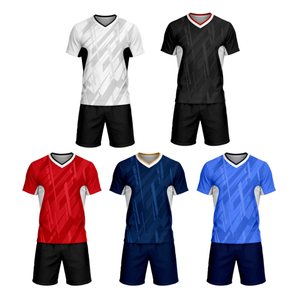 Ensemble <span class=keywords><strong>de</strong></span> maillots <span class=keywords><strong>de</strong></span> football en polyester personnalisés pour adultes, service OEM, nouveau <span class=keywords><strong>maillot</strong></span> d'équipe imprimé par sublimation avec nom, <span class=keywords><strong>maillot</strong></span> <span class=keywords><strong>de</strong></span> football <span class=keywords><strong>de</strong></span> haute qualité - Product Image 1