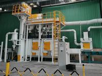 Machine de sablage à bande de treillis métallique en acier sur mesure
