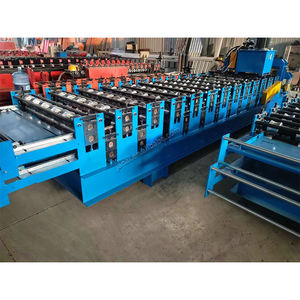 더블 레이어 롤 성형 기계 롤포머 금속 루핑 골판지 강판 벽 패널 타일 만들기 기계 - Product Image 2