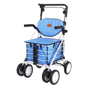 Carrito de Compras Plegable de Aleación de Aluminio con 4 Ruedas, Ligero y Portátil, Ayuda de Movilidad para Personas Mayores - Product Image 3