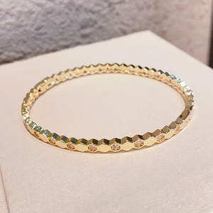 <b>Copper</b> Alloy Hexagon <b>Bracelet</b> Micro Insert Zircon Women's Jewelry Gift - Product Image 4