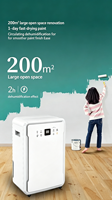 Compresseur réfrigérant 60L/D électrique avec écran tactile en plastique, portable, commercial, à drainage automatique vers le haut pour usage domestique