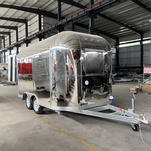 Chariot de boulangerie mobile pour la cuisine de rue européenne, <span class=keywords><strong>remorque</strong></span> de camion de nourriture en aluminium pour la vente, unique - Product Image 3