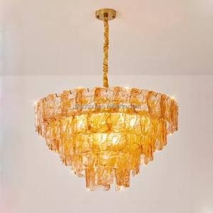 <span class=keywords><strong>Lustre</strong></span> en verre de <span class=keywords><strong>Murano</strong></span> décoratif de style <span class=keywords><strong>vintage</strong></span> français pour salon, chambre à coucher, restaurant, design nordique LED - Product Image 2