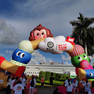 قوس دخول قابل للنفخ مخصص للفعاليات الخارجية، مصنوع من قماش أكسفورد، على شكل قرد، للإعلانات والعروض - Product Image 3