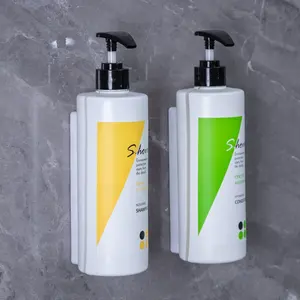 Duş duvara monte ve saç kremi dağıtıcı için 2 paket şampuan sabun dağıtıcı banyo için mükemmel, mutfak, otel