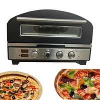 Fabricant de fours rotatifs à pizza à bas prix Four à briques Four à pizza à gaz avec bois à double combustible