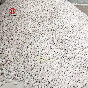 Piedra De Guijarro blanca como la nieve decorativa natural Pequeña Piedra Blanca para jardín - Product Image 3