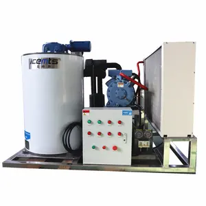 Automatical System Snow Ice Machine Used In Seafood Restaurant Equipment