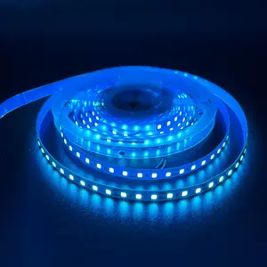 Kundenspezifischer led-streifen 3000k/4000k/eis blau/grün120 perlen leuchtlicht led smd 2835 12v/24v einfarbiger led-lichtstreifen