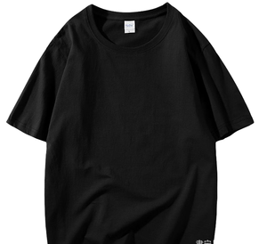 T-shirt Casual Personalizzata di Alta Qualità per Bambini, con Spalle Cadenti, Girocollo, 100% Cotone, Tinta Unita, Oversize, Asciugatura Rapida - Product Image 1