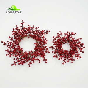 Guirnalda Navideña Artificial de Bayas Rojas, Guirnalda Navideña Artificial, Guirnalda de Arándanos - Product Image 1