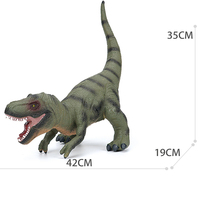 Venta caliente Vinilo Suave t-rex juguete IC dinosaurio simulado sonidos tiranosaurio relleno para niños regalos de cumpleaños centrándose animales