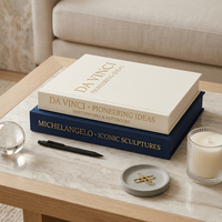 Boîte à livres de style designer esthétique de luxe, boîte à livres en lin pour table basse, boîte de rangement décorative, boîte cadeau pour la décoration de la maison
