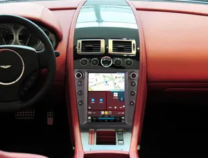 Layar Sentuh IPS 9.7 Inci untuk Aston Martin 2005-2015 dengan Penerima Audio FM AM Android Dash Navigasi Otomatis