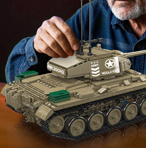 Moule King 20043 932PCS <span class=keywords><strong>Militaire</strong></span> Serie M24 Chaffee tank Truck Building Block Model Technical Educational Toy Festival Gift - Product Image 3