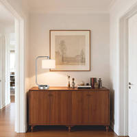 Lampe de table design en tissu de tambour décoratif, lampe de chevet de luxe avec port de charge USB pour la salle de lecture, l'hôtel, la maison, le bureau