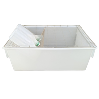 Cage de reproduction de souris de qualité laboratoire 545x395x200mm Cage pour animaux en plastique PP/PC durable et anti-fuite pour la recherche sur les rongeurs