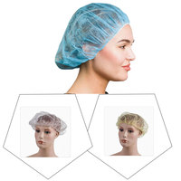 Bonnet bouffant jetable en PP non tissé avec clip (100 par sachet)