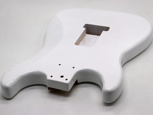 Personnalisé Tilleul fini Blanc Brillant ST Guitare Corps Baril Personnalisé ST <span class=keywords><strong>Strat</strong></span> corps de Guitare pour le BRICOLAGE guitare Électrique L'assemblée - Product Image 3