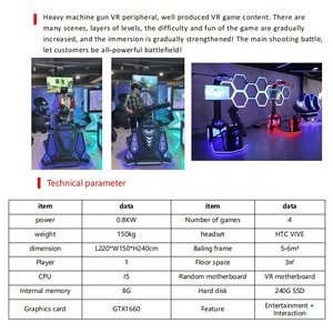 Gatling VR trò chơi máy VR chơi Game Thiết bị trò chơi ảo thực tế ảo bắn súng mô phỏng trò chơi video giao diện điều khiển - Product Image 5
