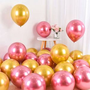 Globos Metálicos de Látex para Fiestas de Cumpleaños de Adultos, Globos de Cromo Gruesos con Perlas Metálicas, Venta al Por Mayor - Product Image 4