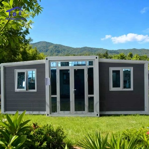 Maisons modulaires conteneurs maritimes pliables/extensibles de 20/40 pieds entièrement équipées, design contemporain, sécurité en acier, pour hôtels et cours. - Product Image 5