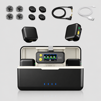 Microphone sans fil professionnel Anto Pairing, micro-cravate quadruple avec réduction de bruit IA, fabricant OEM ODM pour YouTube TikTok et enregistrement