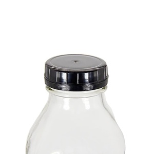 New Stock 250ml 500ml Botellas de vidrio cuadradas para licuadora de jugo de espino Jugo fresco <span class=keywords><strong>Pediasure</strong></span> Leche de vainilla con tapa de plástico blanco - Product Image 4