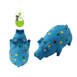 Nunbellpets çeşitli renkler için çevre dostu lateks köpek çiğnemek oyuncak Bite dayanıklı diş temizleme dikenler noktalar çığlık domuz tasarım - Product Image 2